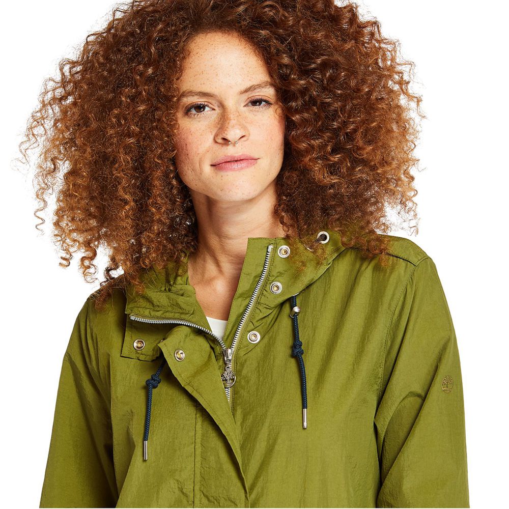 Timberland Womens Parka Lightweight Parka - Olive - India IG5093821